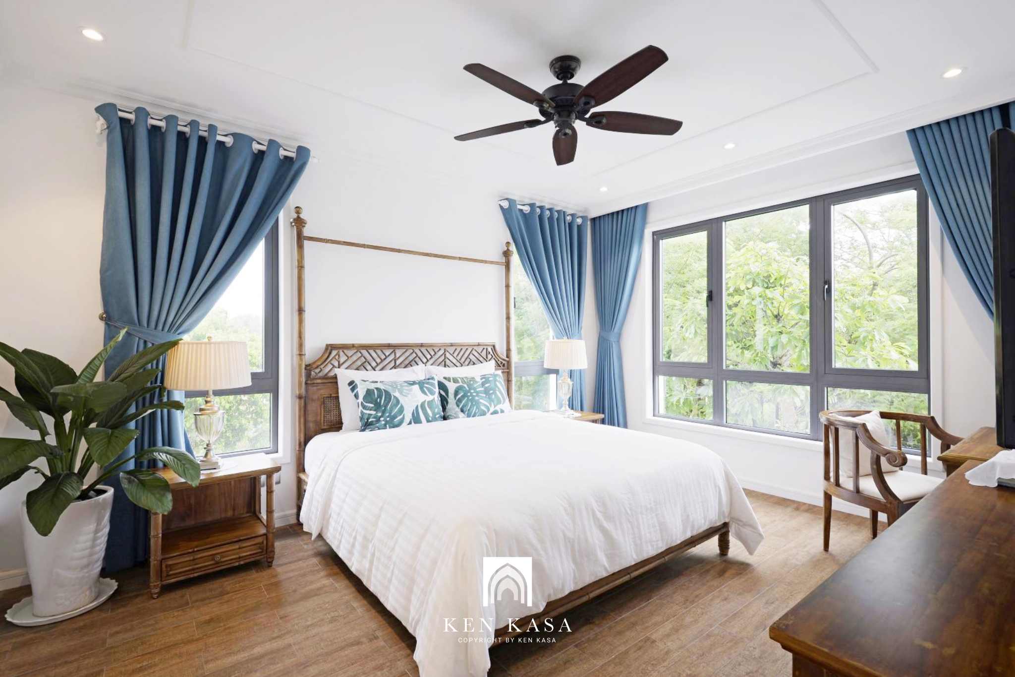 Kh&ocirc;ng gian nghỉ ngơi tại căn biệt thự 3 ph&ograve;ng ngủ